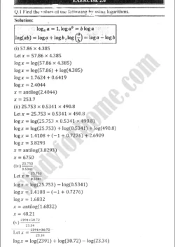 logarithms-exercise-2-6-mathematics-class-9th