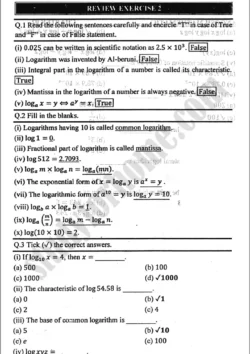 logarithms-review-exercise-2-mathematics-class-9th