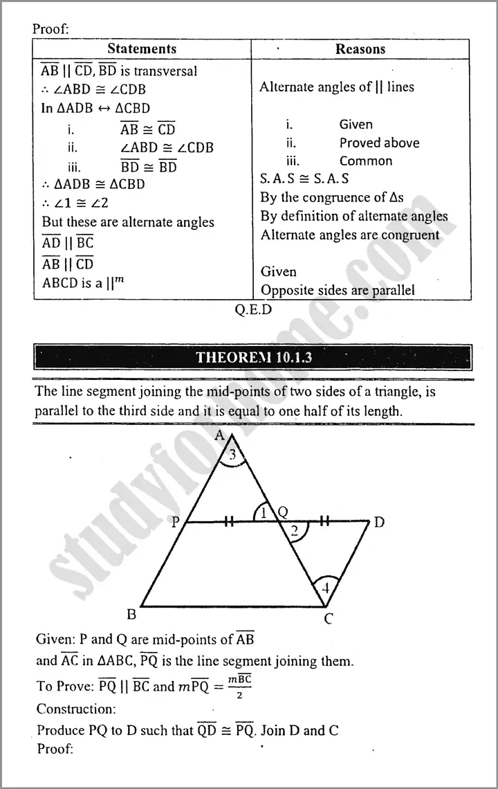 parallelograms and triangles exercise 10 1 mathematics class 9th 03