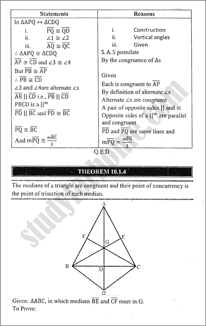 parallelograms and triangles exercise 10 1 mathematics class 9th 04