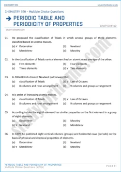 periodic-table-and-periodicity-of-properties-multiple-choice-questions-chemistry-class-9th