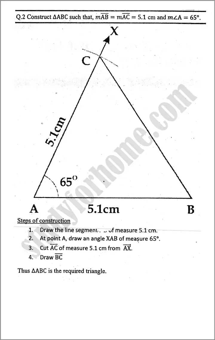 practical geometry  triangles exercise 13 1 mathematics class 9th 02