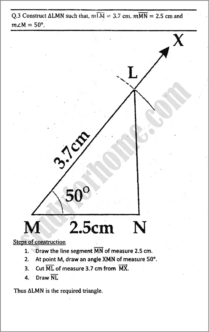 practical geometry  triangles exercise 13 1 mathematics class 9th 03