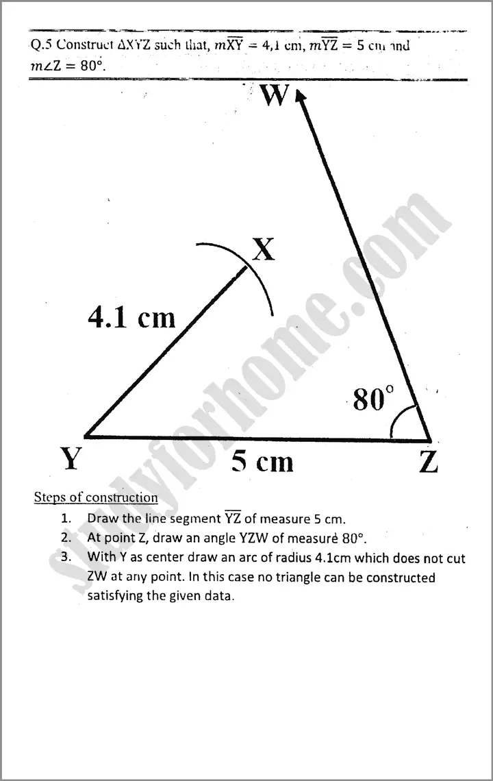 practical geometry  triangles exercise 13 1 mathematics class 9th 05