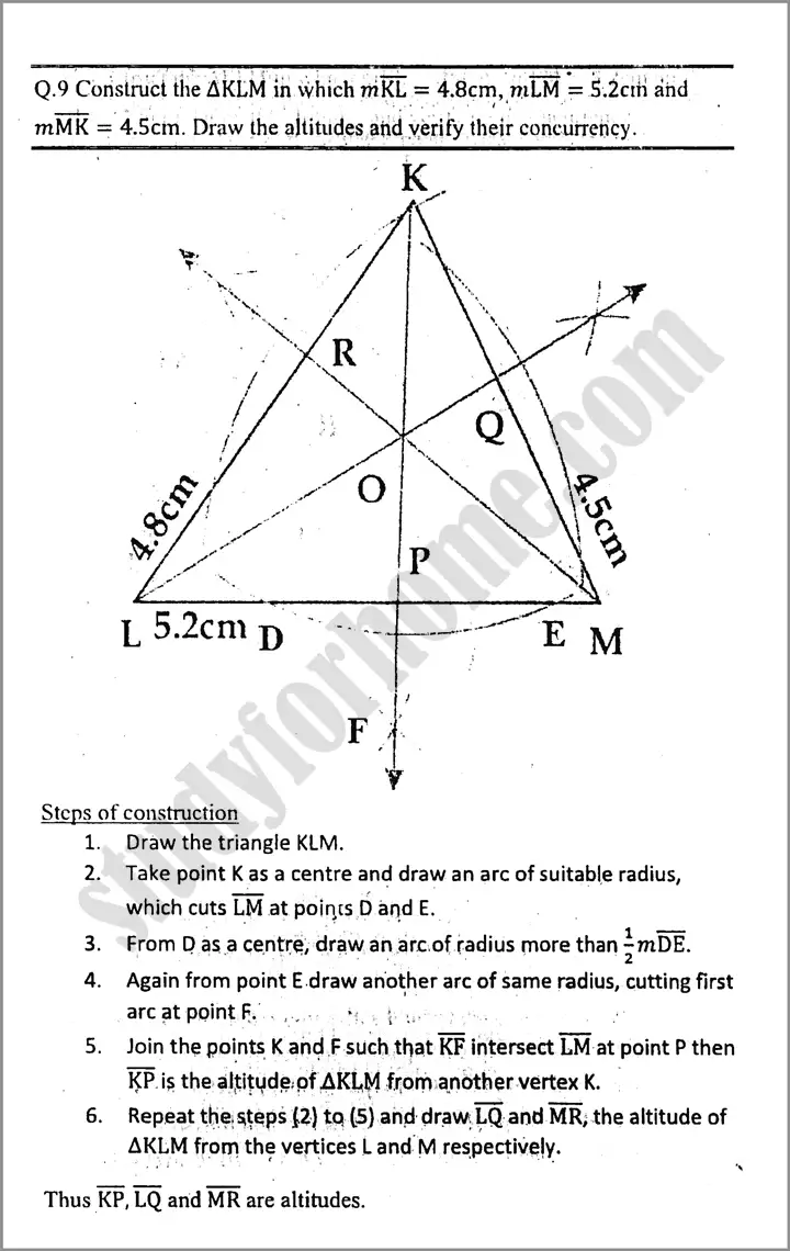 practical geometry  triangles exercise 13 2 mathematics class 9th 10