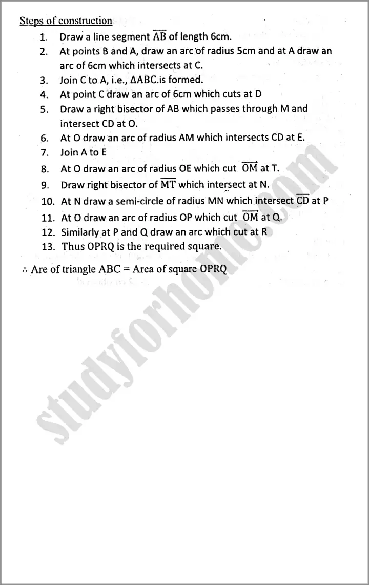 practical geometry  triangles exercise 13 3 mathematics class 9th 05