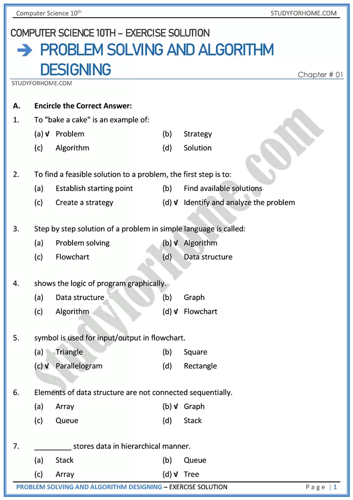 problem-solving-and-algorithm-designing-solution-of-book-exercise-computer-science-class-10th