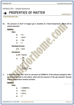 properties-of-matter-solved-numerical-physics-class-9th