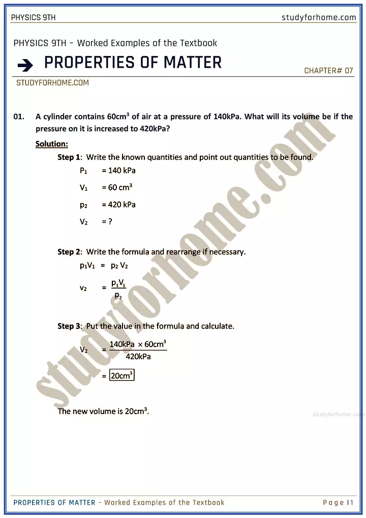 properties-of-matter-worked-examples-of-the-textbook-physics-class-9th