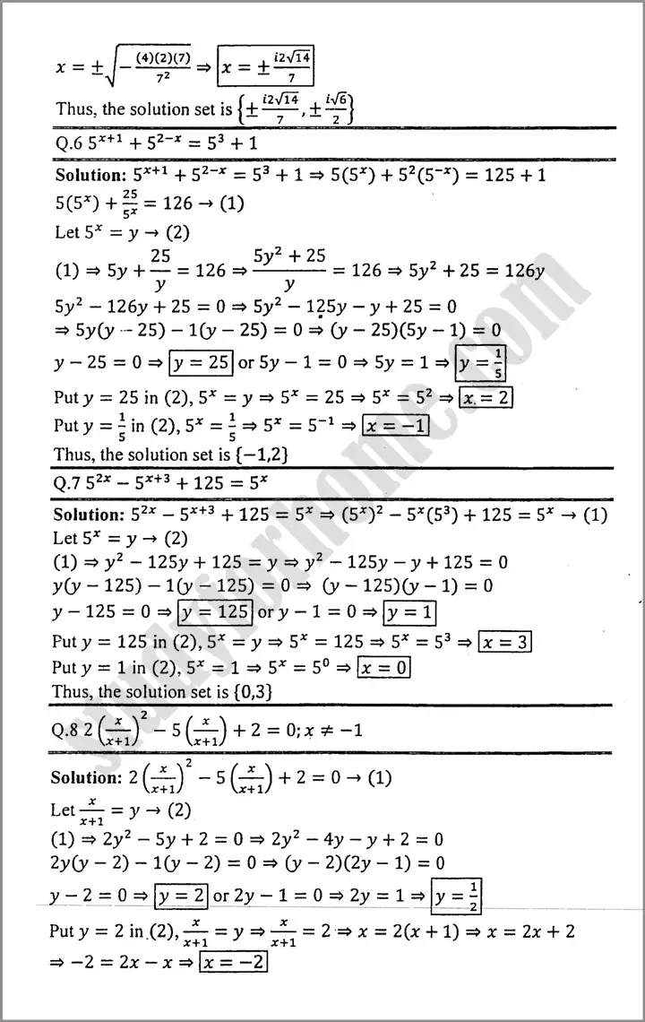 quadratic equations exercise 8 3 mathematics class 9th 03