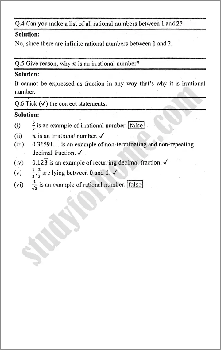 real and complex numbers exercise 1 1 mathematics class 9th 03