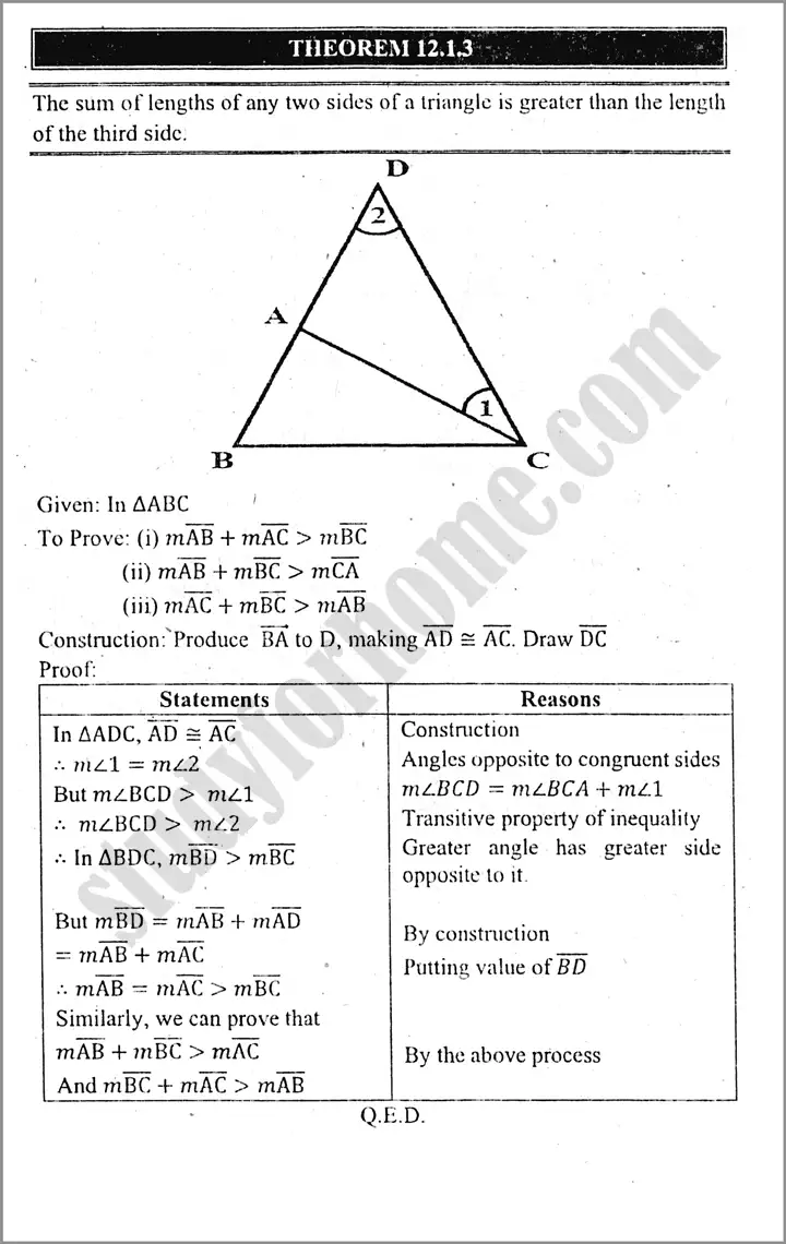 sides and angles of a triangle exercise 12 1 mathematics class 9th 03