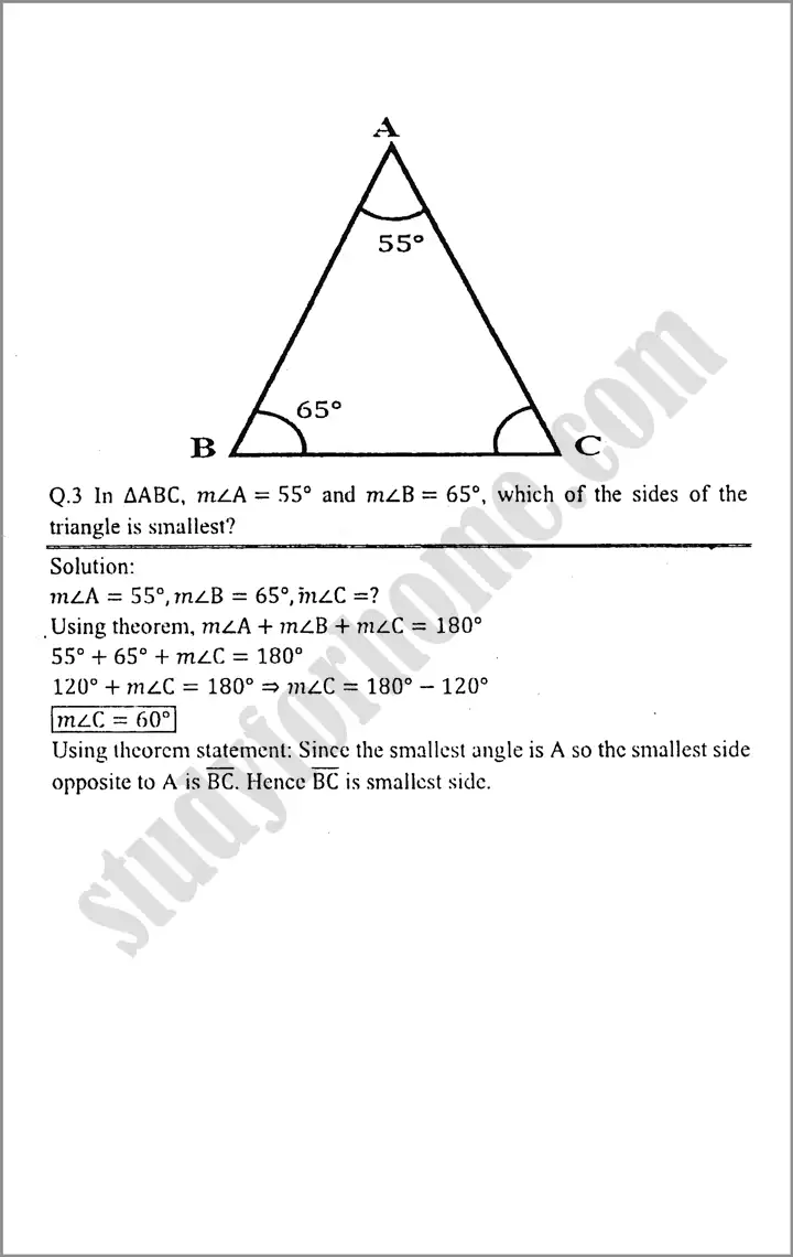 sides and angles of a triangle exercise 12 1 mathematics class 9th 07