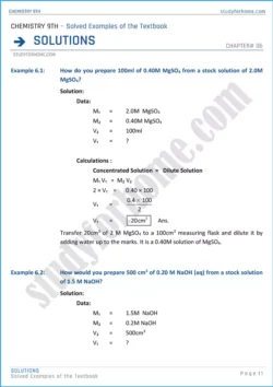 solutions-solved-examples-of-the-textbook-chemistry-class-9th