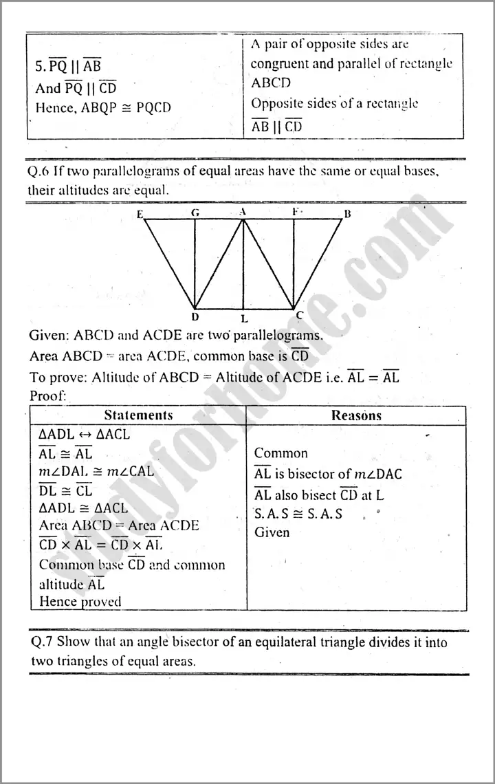 theorems related with area exercise 14 1 mathematics class 9th 09