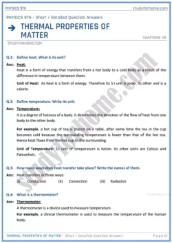 thermal-properties-of-matter-short-and-detailed-answer-questions-physics-class-9th