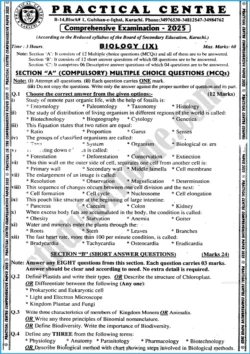 biology-9th-practical-centre-guess-paper-2025-science-group