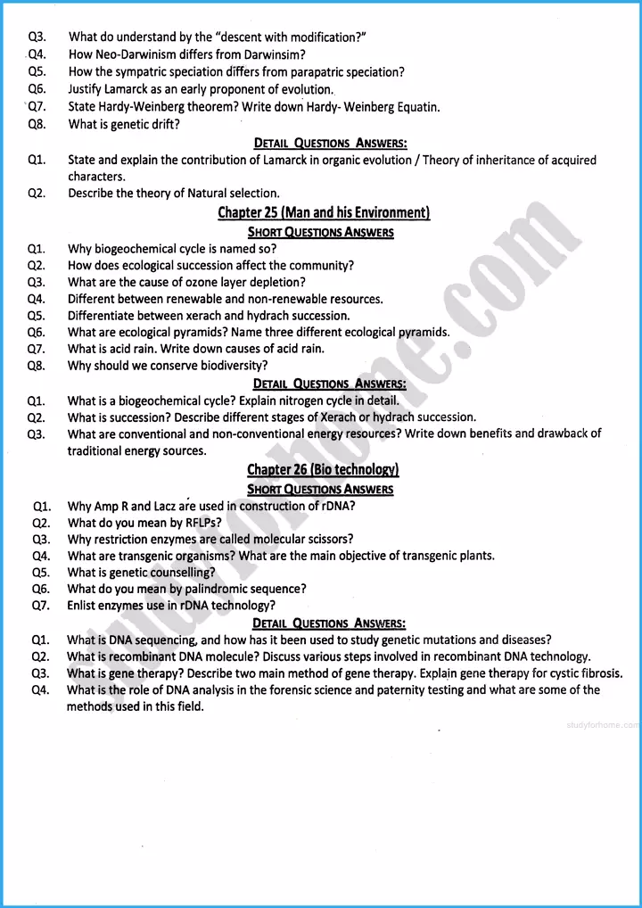 botany 12th adamjee coaching guess paper 2025 science group 2