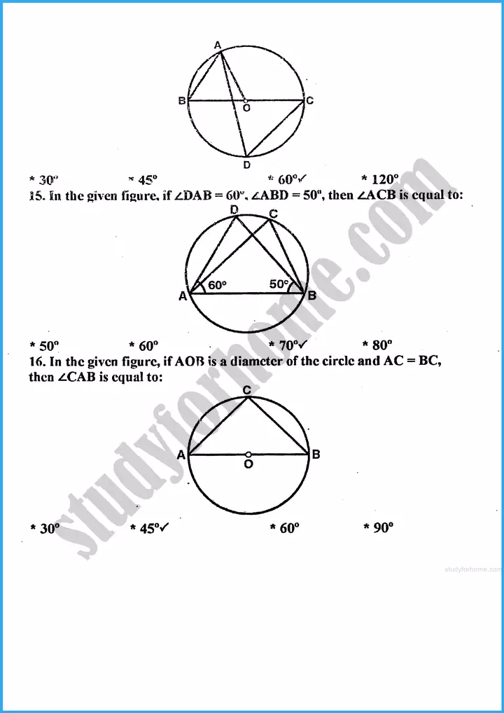 chords and arcs exercise 27 1 mathematics class 10th 06