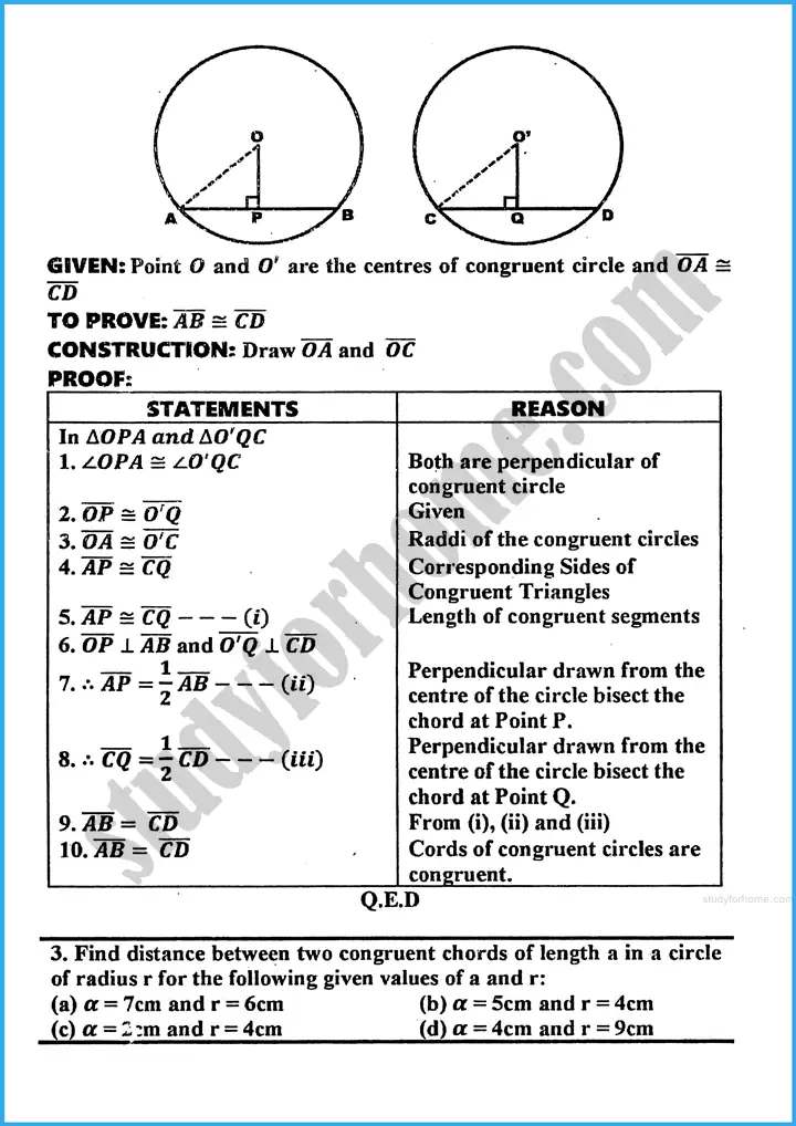 chords of a circle exercise 25 3 mathematics class 10th 02