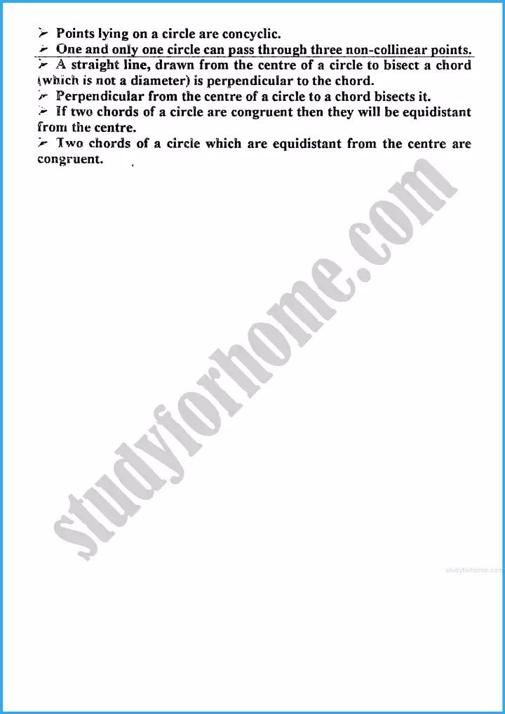 chords of a circle review exercise 25 mathematics class 10th 03