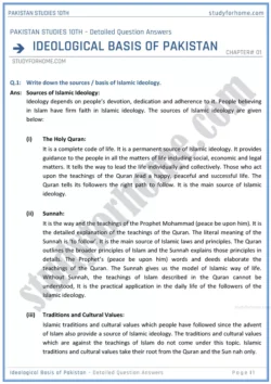 ideological-basis-of-pakistan-detailed-question-answers-pakistan-studies-class-10th