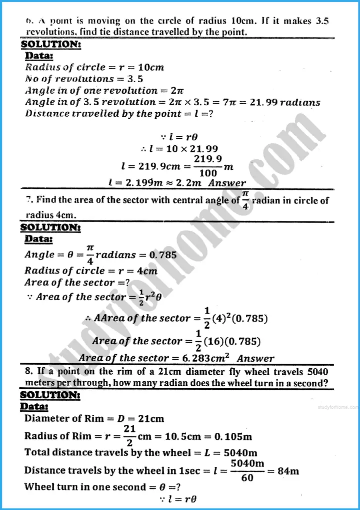 introduction to trigonometry exercise 30 2 mathematics class 10th 05