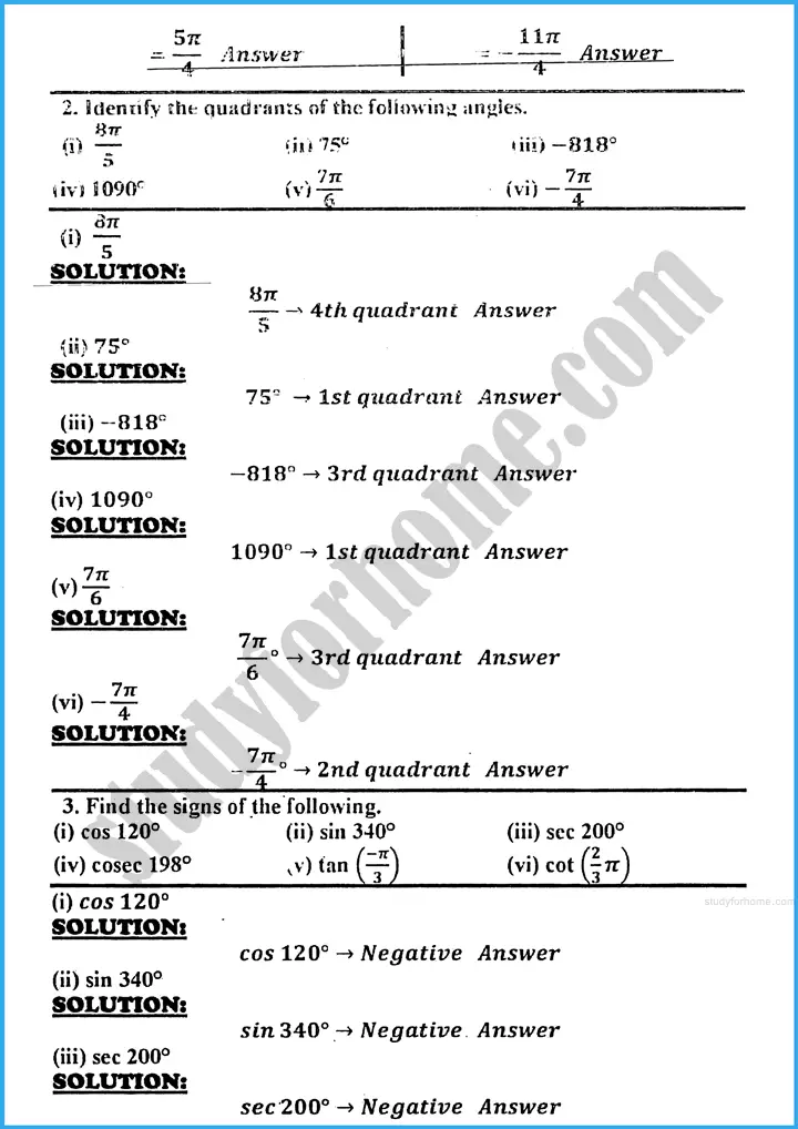 introduction to trigonometry exercise 30 3 mathematics class 10th 02