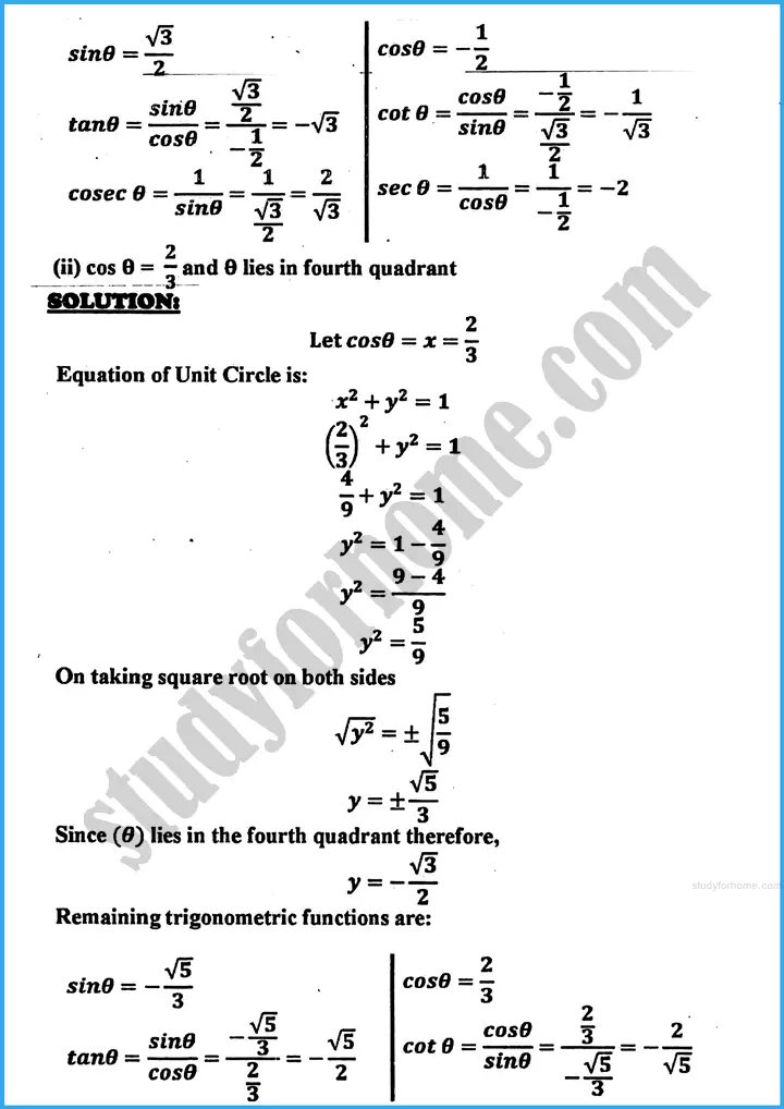 introduction to trigonometry exercise 30 3 mathematics class 10th 06