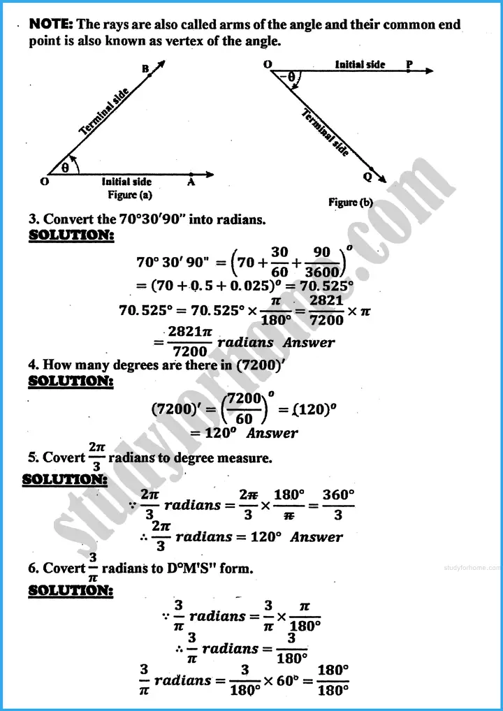 introduction to trigonometry review exercise 30 mathematics class 10th 02