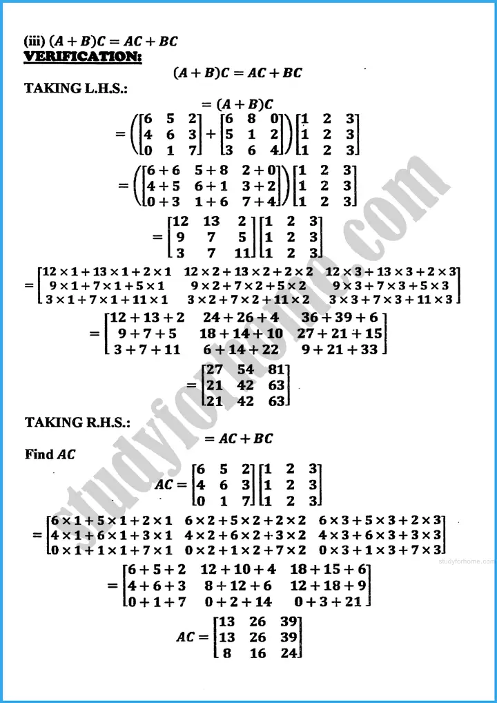 matrices and determinants exercise 19 1 mathematics class 10th 15