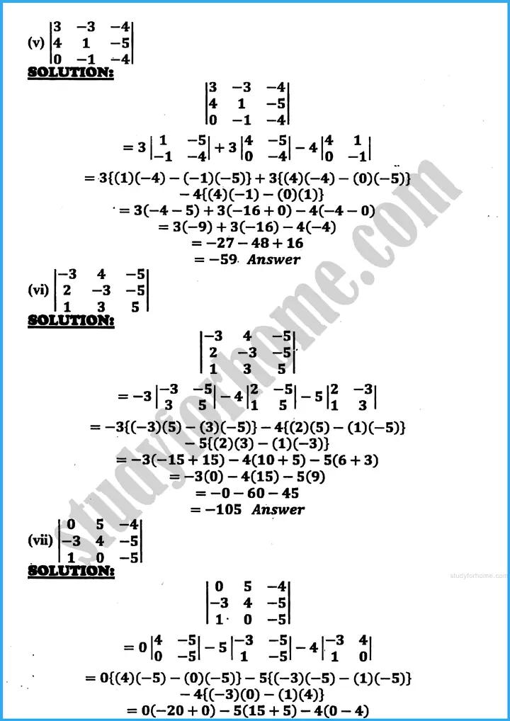 matrices and determinants exercise 19 2 mathematics class 10th 02