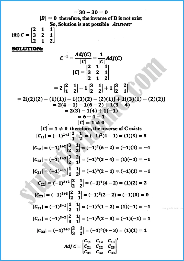 matrices and determinants exercise 19 2 mathematics class 10th 10