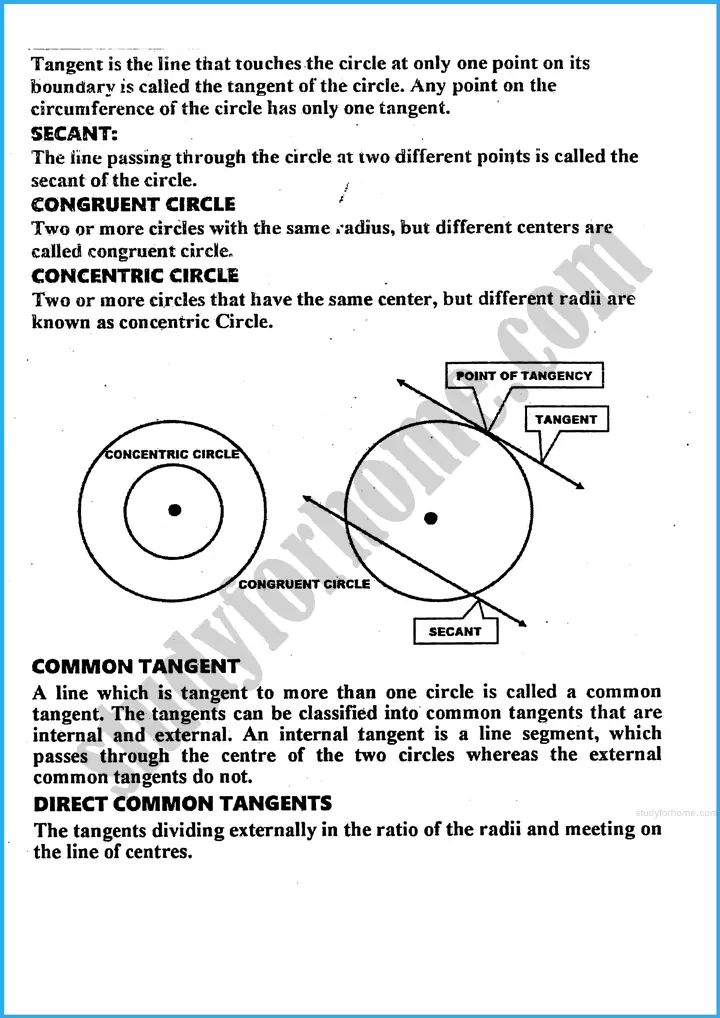 practical geometry circles definition and formulae mathematics class 10th 02