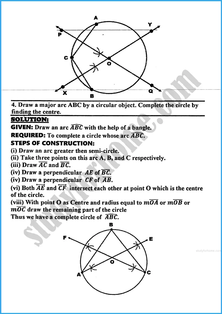 practical geometry circles exercise 29 1 mathematics class 10th 03