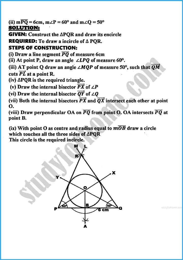 practical geometry circles exercise 29 2 mathematics class 10th 04