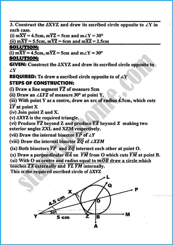 practical geometry circles exercise 29 2 mathematics class 10th 05