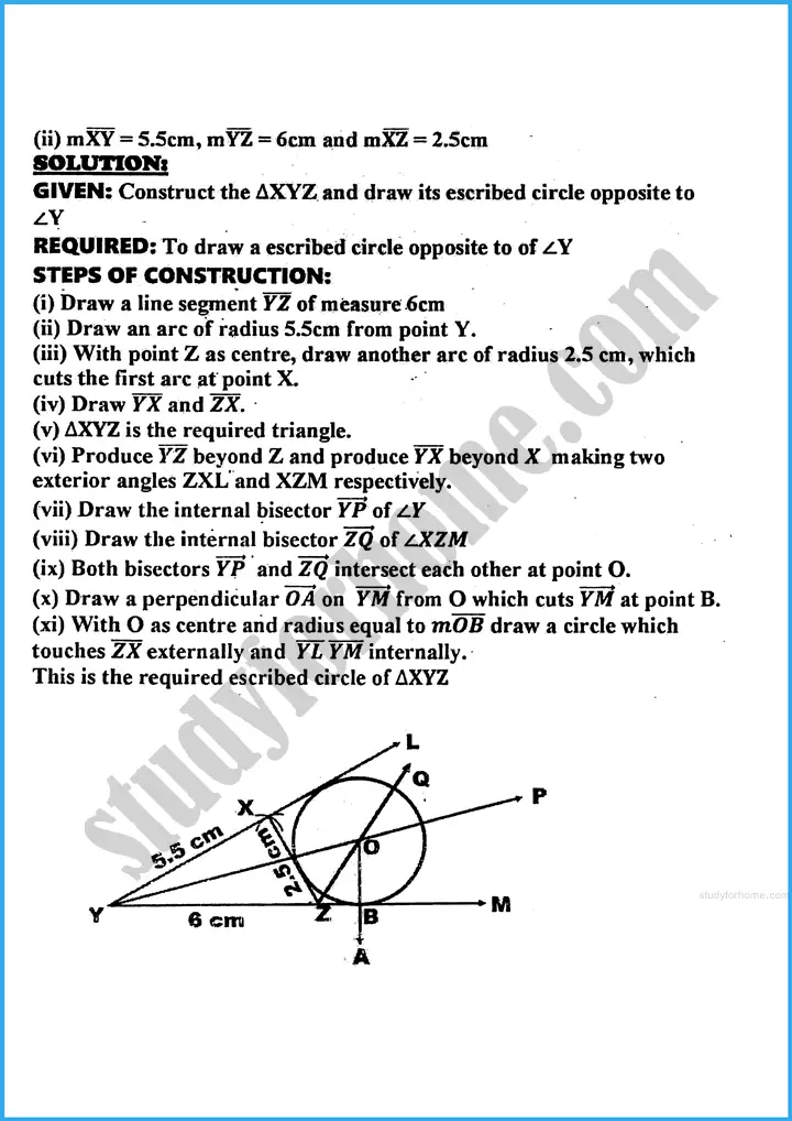 practical geometry circles exercise 29 2 mathematics class 10th 06