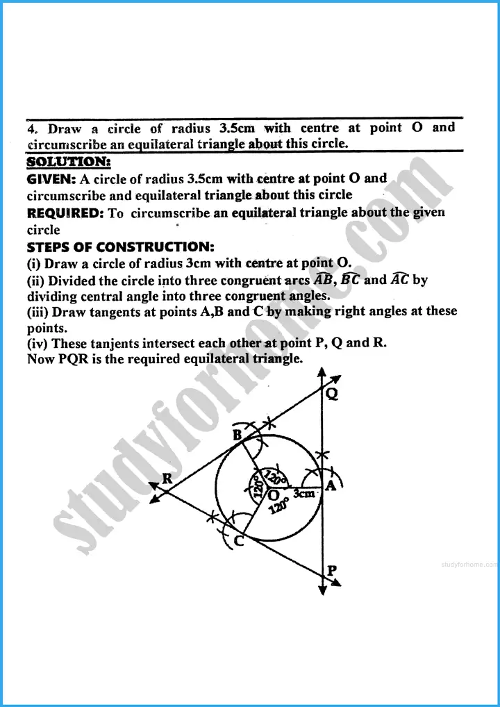 practical geometry circles exercise 29 2 mathematics class 10th 07