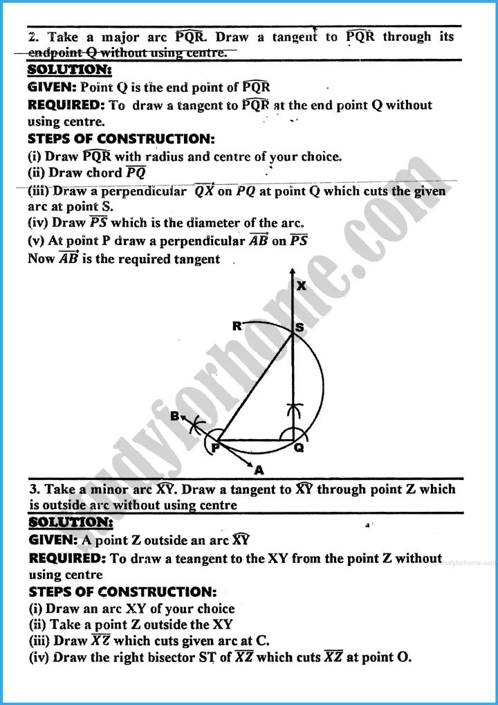 practical geometry circles exercise 29 4 mathematics class 10th 02