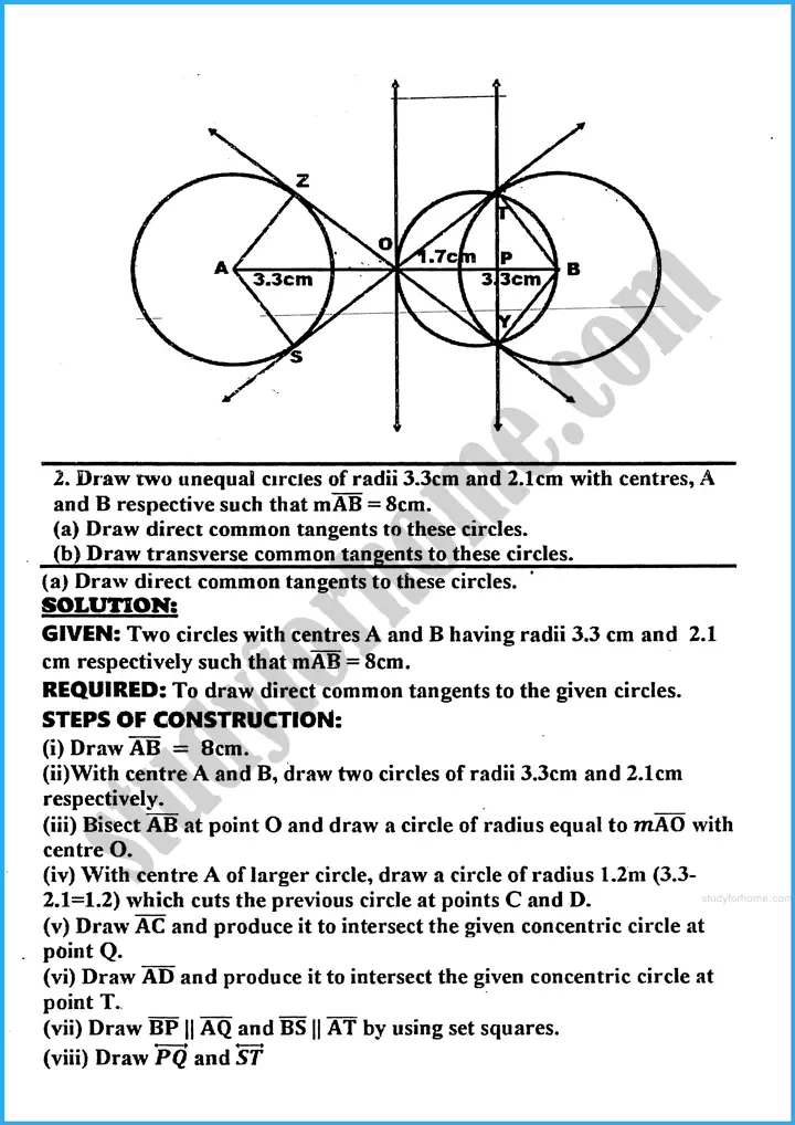 practical geometry circles exercise 29 5 mathematics class 10th 03