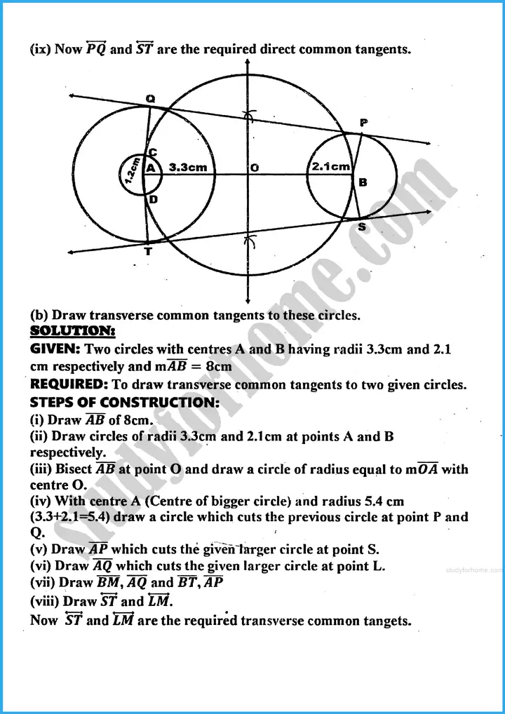 practical geometry circles exercise 29 5 mathematics class 10th 04