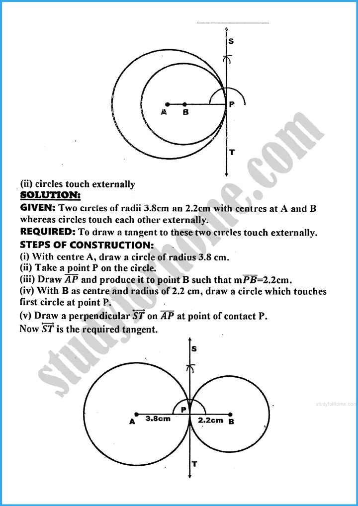 practical geometry circles exercise 29 5 mathematics class 10th 06