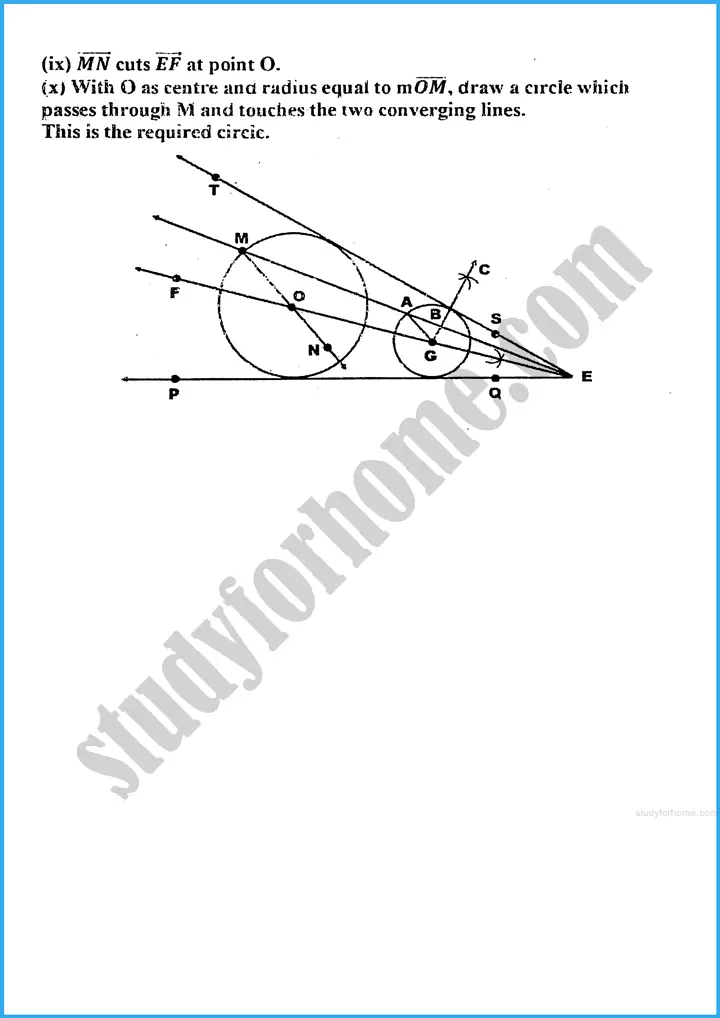 practical geometry circles exercise 29 5 mathematics class 10th 10