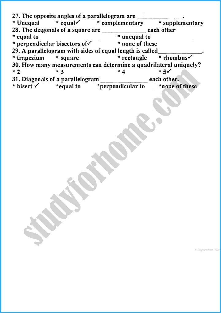 practical geometry circles mcqs mathematics class 10th 03