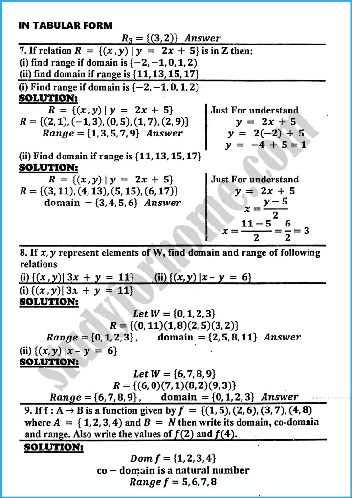 sets and functions exercise 17 5 mathematics class 10th 05