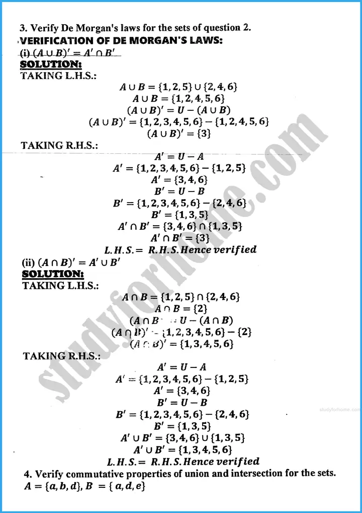 sets and functions review exercise 17 mathematics class 10th 03