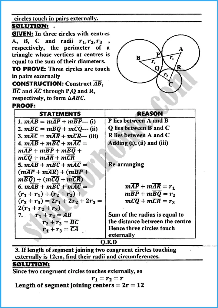 tangents of a circle exercise 26 3 mathematics class 10th 02