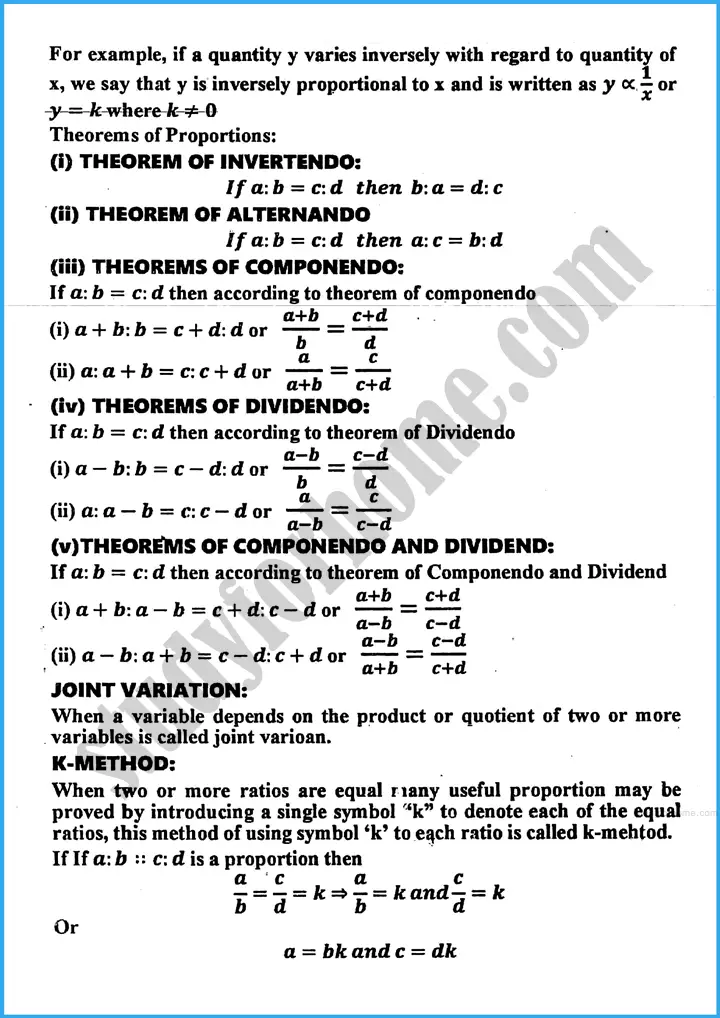 variations definition and formulae mathematics class 10th 02