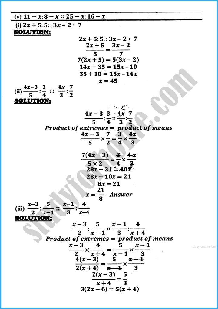 variations exercise 18 1 mathematics class 10th 05